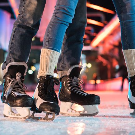 Ice skating rink at KUHOTEL by Rilano