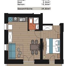Appartement 5  (2-4 Personen) 1 Stock