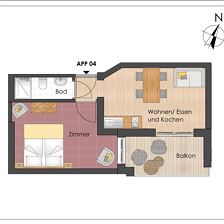 GAMPENKOGEL apartment/1 bedroom/shower/ WC, balcony