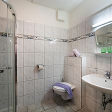 App 4 /45 m2 Badezimmer mit Dusche und WC