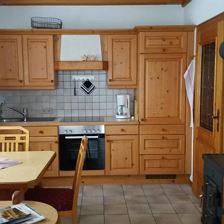 Wohnküche mit Schwedenofen