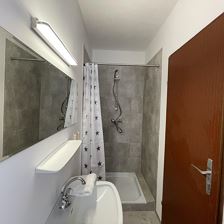 Double room, shower, toilet, 1 bed room