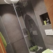 Apartment, shower, toilet, living room/bedroom