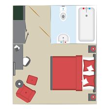 Doppelzimmer zur Einzelbenutzung