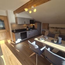 Wohn-/Schlafraum mit Küchenzeile und Essbereich