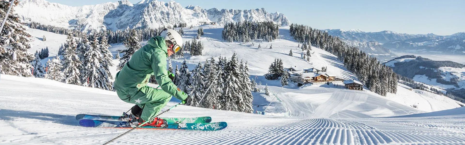 Unter besten Bedingungen skifahren