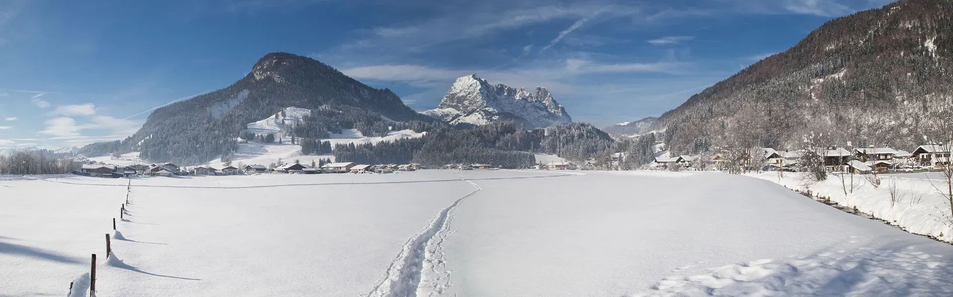 Wilder Kaiser in Kirchdorf im Winter - Region St. Johann in Tirol
