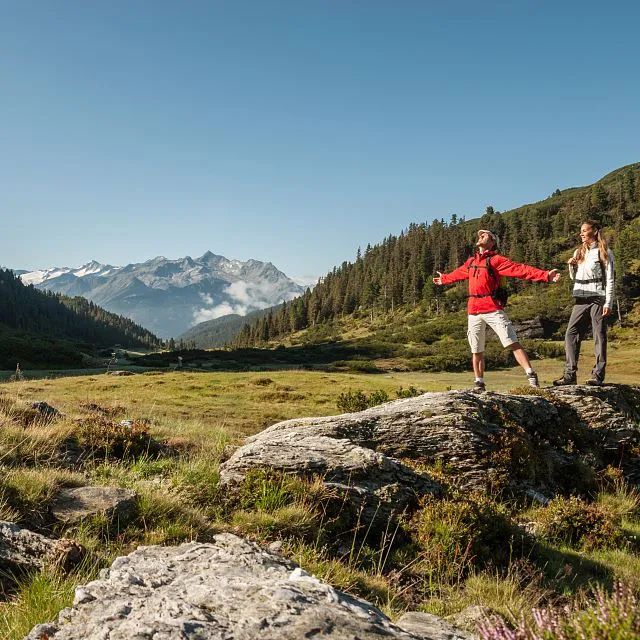 Enjoying the freedom when hiking