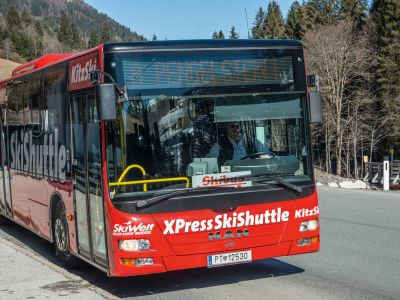 Ski buses in the Brixental Valley