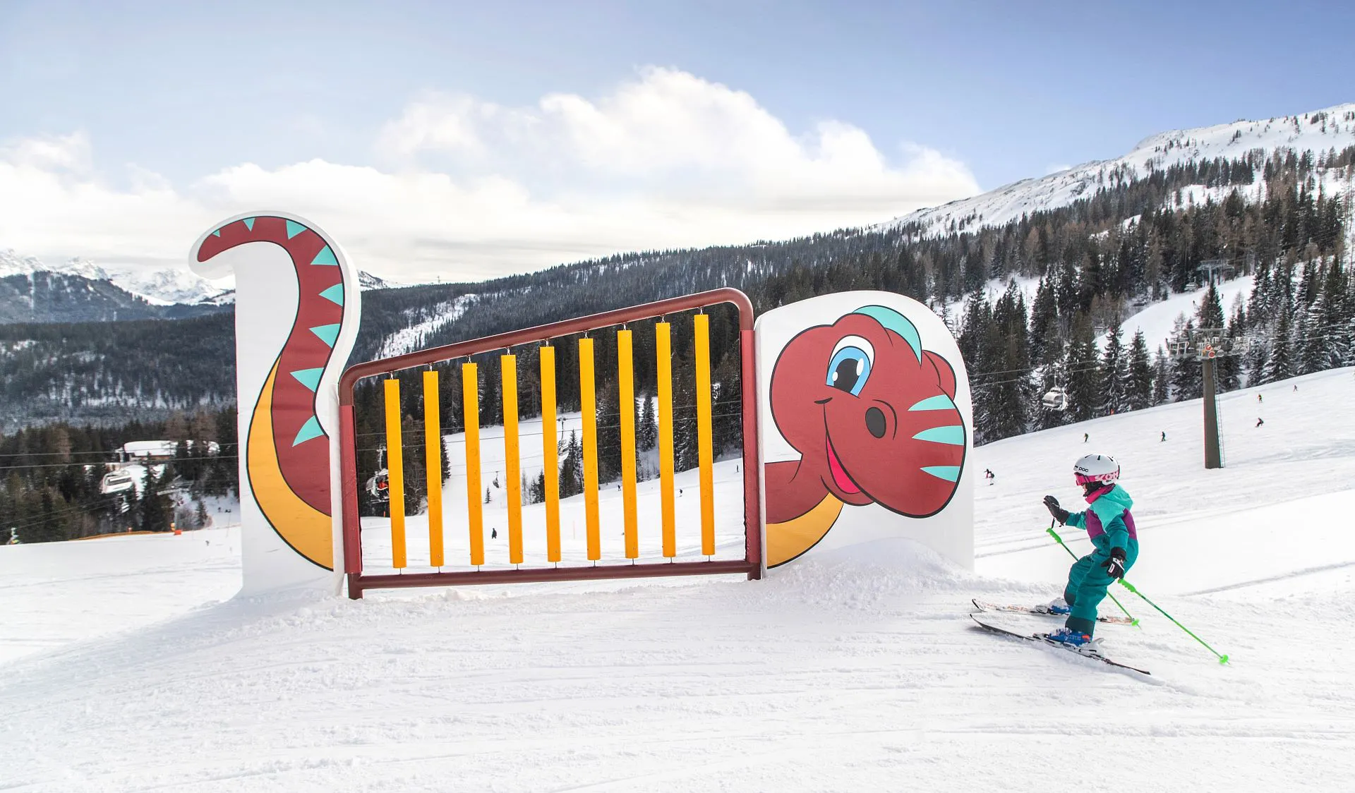 Steinplatte Waidring - Skifahren mit Kindern