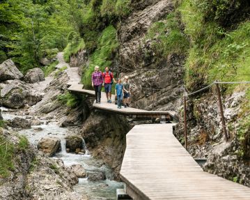 Griesbachklamm gorge in Erpfendorf - St. Johann in Tirol region