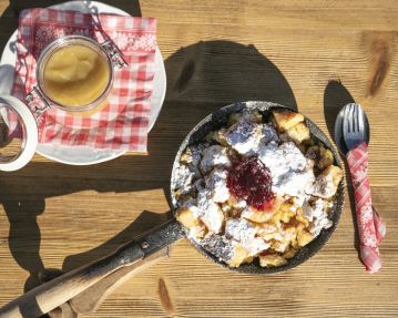 Sugared and shredded pancakes - St. Johann in Tirol region