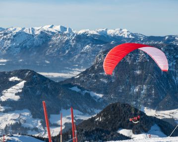 Paraglider on the Hohe Salve