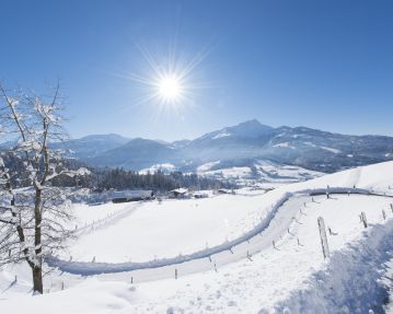 Winterlandschaft mit Sonne - Region St. Johann in Tirol