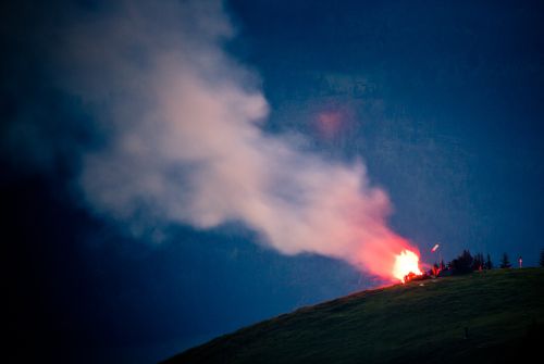 Bergen in vuur en vlam bij Harschbichl - Regio St. Johann in Tirol