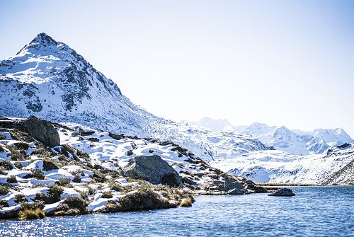 Blick auf Tristkopf vom Wildalmsee