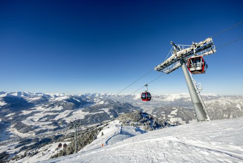 Summit Hohe Salve cable car winter