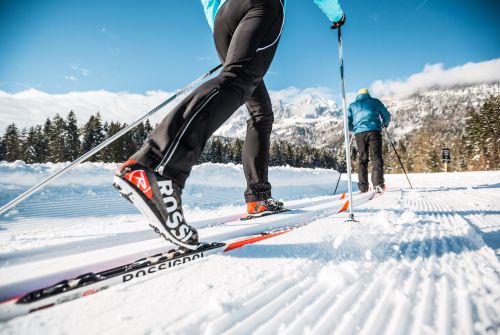 Cross-country skier in action - St. Johann in Tirol region