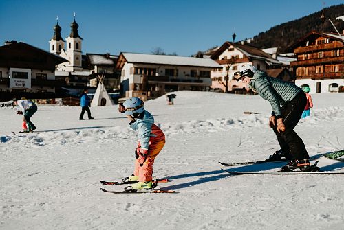 Skifahren mit der Familie