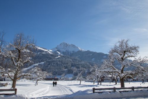 Winter hiking trail in Oberndorf - St. Johann in Tirol region